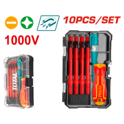 Набір викруток Total THTIS5106 електрика Sl, Ph, 10шт. (THTIS5106)
