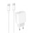 Зарядний пристрій Denmen USB-C PD20W 3.6A + cable USB-C to USB-C white (DM-DC06T-WH)