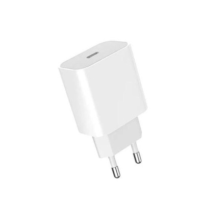 Зарядний пристрій Denmen USB-C PD20W 3.6A + cable USB-C to USB-C white (DM-DC06T-WH)
