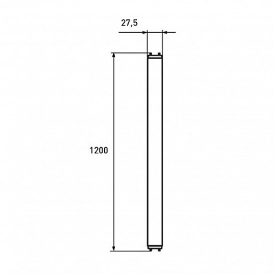Лампочка Eurolamp T8 скло 18W 4000K 140lm/W (LED-T8-18W/4000(140lm/W))