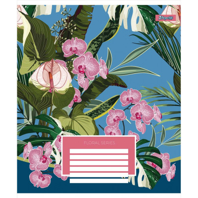 Зошит 1 вересня А5 Floral series 96 аркушів, лінія (766500)