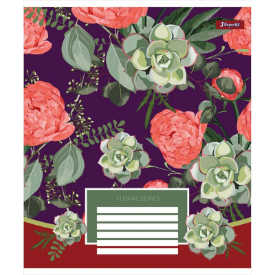 Зошит 1 вересня А5 Floral series 96 аркушів, лінія (766500)