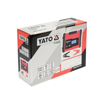 Зарядний пристрій для автомобільного акумулятора Yato YT-83003