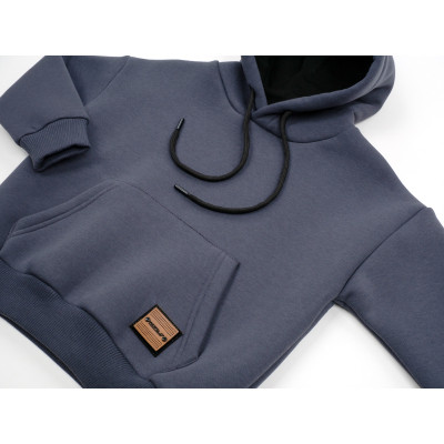 Кофта дитяча Cloise худи флісова (CL0115008-128-gray)