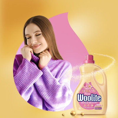 Гель для прання Woolite Для вовни та делікатних тканин З кератином 1.8 л (5900627090468)
