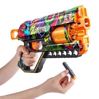 Іграшкова зброя Zuru X-Shot Швидкострільний бластер Skins Griefer Graffiti (12 патронів) (36561G)
