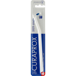 Зубна щітка Curaprox CS 1009 Single &amp; Sulcular 9 мм Монопучкова Біла (CS 1009-07)