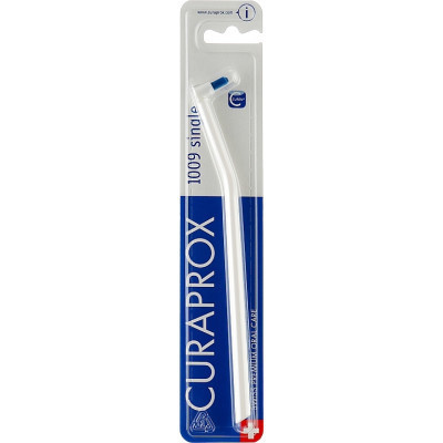 Зубна щітка Curaprox CS 1009 Single &amp; Sulcular 9 мм Монопучкова Біла (CS 1009-07)