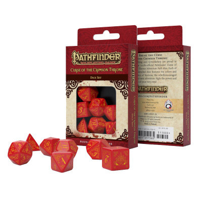 Набір кубиків для настільних ігор Q-Workshop Pathfinder Curse of the Crimson Throne Dice Set (7 шт) (SPAT23)