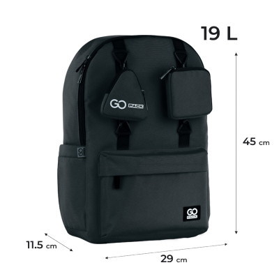 Рюкзак шкільний GoPack Education Teens 178 чорний (GO25-178L-1)