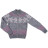Кофта дитяча Tossy в&#039;язана на блискавці сіра з орнаментом (326-92G-gray)