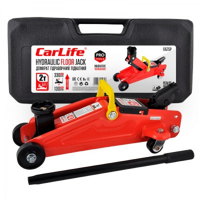 Домкрат CarLife підкатний 2т, 130-330мм (FJ575P)