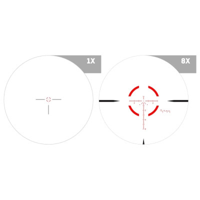 Оптичний приціл Integrix iX8 1-8х28 FFP сітка A1 MOA з підсвічуванням (iX801FA1)