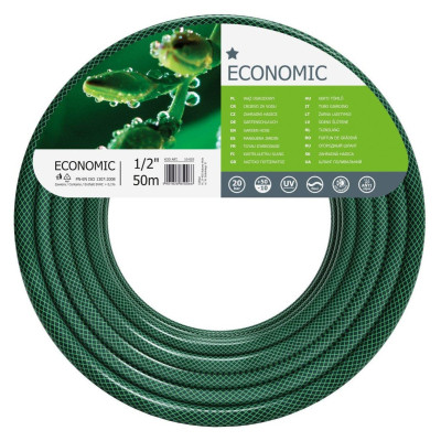 Шланг для поливу Cellfast ECONOMIC, 1/2&quot;, 50м, 3 шари, до 20 Бар, -10…+50°C (10-003)