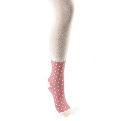 Колготки дитячі BNM в крапочку з люрексом (M0C0301-1394-3G-beige)