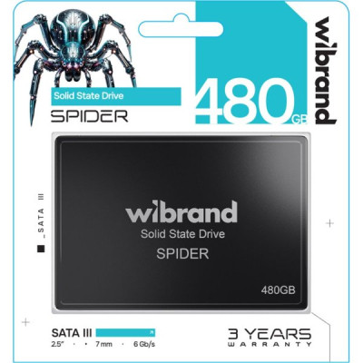 Накопичувач SSD 2.5&quot; 480GB Spider Wibrand (WI2.5SSD/SP480GBST)
