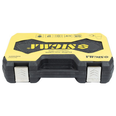 Набір інструментів Sigma насадок торцевих та біт 3/8&quot; 39шт CrV mid (6003601)