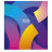 Зошит Школярик Cloud colorful 48 аркушів лінія (048-3161L)