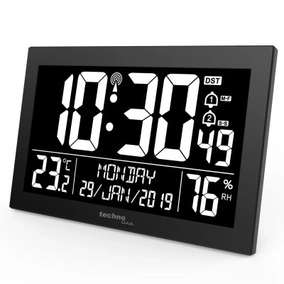Настінний годинник Technoline WS8017 Black (DAS301334)