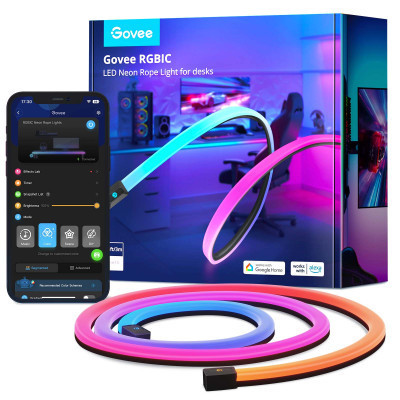 Світлодіодна стрічка Govee Neon Gaming Table Light 3м Білий (H61C33D1)