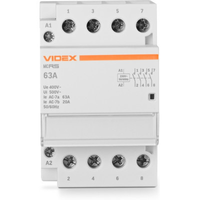 Контактор Videx 4п 63А 4НВ VF-RS-MC4O-63 RESIST