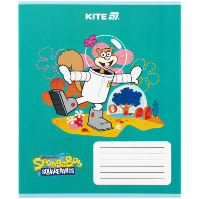 Зошит Kite SpongeBob SquarePants, 12 аркушів, коса лінія (SB25-235)