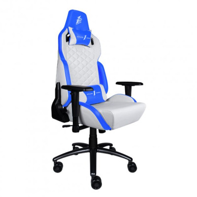 Крісло ігрове 1stPlayer DK2 Blue-White