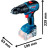 Шуруповерт Bosch GSB 18 V-50, 18В, 28/50 Нм, 20+2, 0-460-1800об/хв (без АКБ та ЗП) (0.601.9H5.106)