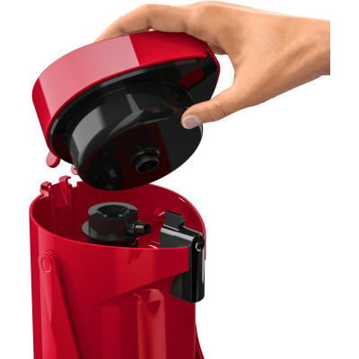 Термос Tefal Ponza Pump, 1.9л, пластик, скло, червоний (K3140314)