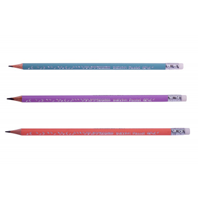 Олівець графітний Maped BLACK PEPS, HB, з ластиком, PASTEL (MP.851730)