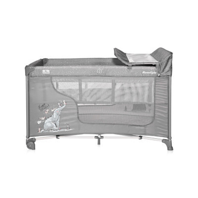 Дитячий манеж Bertoni/Lorelli MOONLIGHT 2L+ grey fun