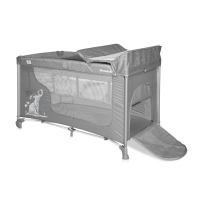 Дитячий манеж Bertoni/Lorelli MOONLIGHT 2L+ grey fun