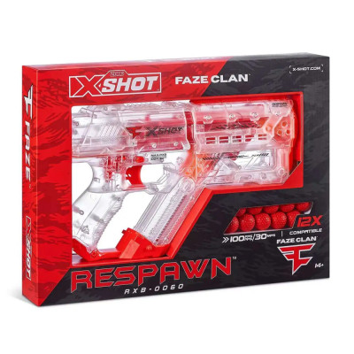 Іграшкова зброя Zuru X-Shot Швидкострільний бластер Chaos FAZE Respawn (12 кульок) (36499)
