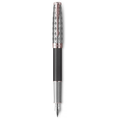 Ручка пір&#039;яна Parker SONNET 17 Metal Grey Lacquer PGT  FP18 F (68 211)