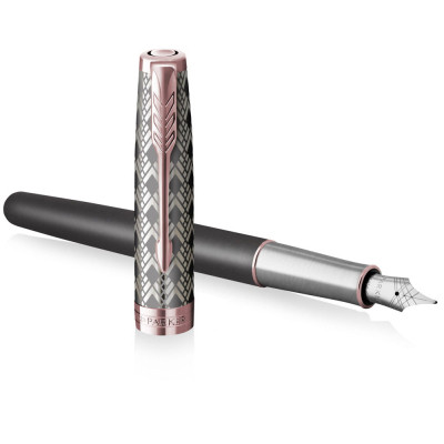 Ручка пір&#039;яна Parker SONNET 17 Metal Grey Lacquer PGT  FP18 F (68 211)