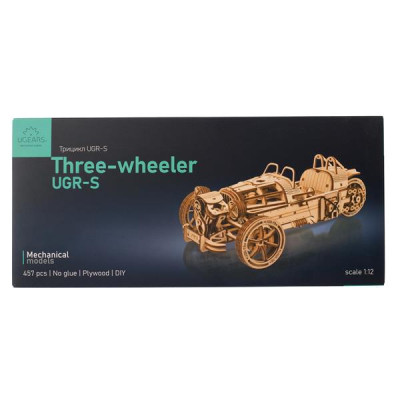 Конструктор Ugears механічний 3D Трицикл UGR-S (70216)