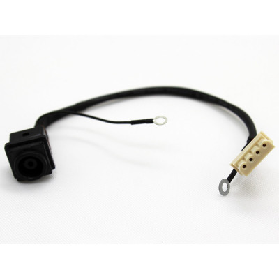 Роз&#039;єм живлення ноутбука з кабелем для Sony PJ545 (6.5mm x 4.4mm + center pin), 4-pin Универсальный (A49023)