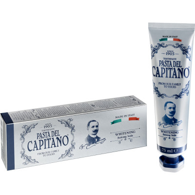 Зубна паста Pasta del Capitano Відбілювальна із содою 75 мл (8002140037900)