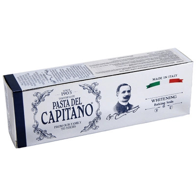 Зубна паста Pasta del Capitano Відбілювальна із содою 75 мл (8002140037900)