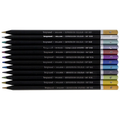 Олівці кольорові Bruynzeel EXPRESSION METALLIC, 12 шт. (8712079468422)