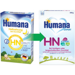Дитяча суміш Humana HN Expert молочна Спеціальна У разі діареї 300 г (4031244720542)