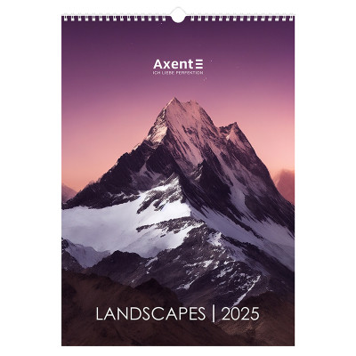 Календар Axent настінний А3 2025 рік Landscapes (8804-25-1-A)