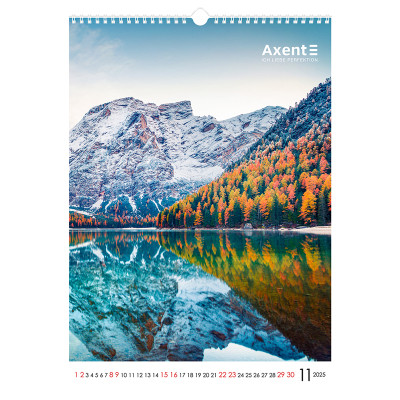 Календар Axent настінний А3 2025 рік Landscapes (8804-25-1-A)