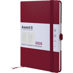 Тижневик Axent датований 2025 Prime Strong 145х210 мм, винний (8507-25-46-A)