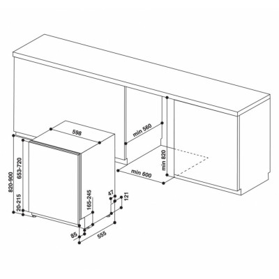 Посудомийна машина Whirlpool WIO3T133PLE
