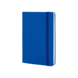 Книга записна Optima А5 VIVELLA, м’яка обкладинка, гумка, білий блок лінія, синій (O27104-02)