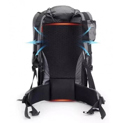 Рюкзак туристичний Naturehike Rock NH20BB113 40+5 л Black (6927595765401)