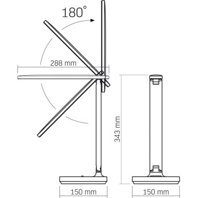Настільна лампа Videx LED з акумулятором 5W 1800-5000K (VL-TF16W)