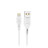 Зарядний пристрій Denmen 1xUSB 2.4A + cable USB to Lightning white (DC01L-WH)