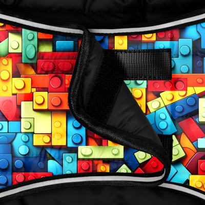 Курточка для тварин WAUDOG Clothes Накидка Блоки M (504-4056)